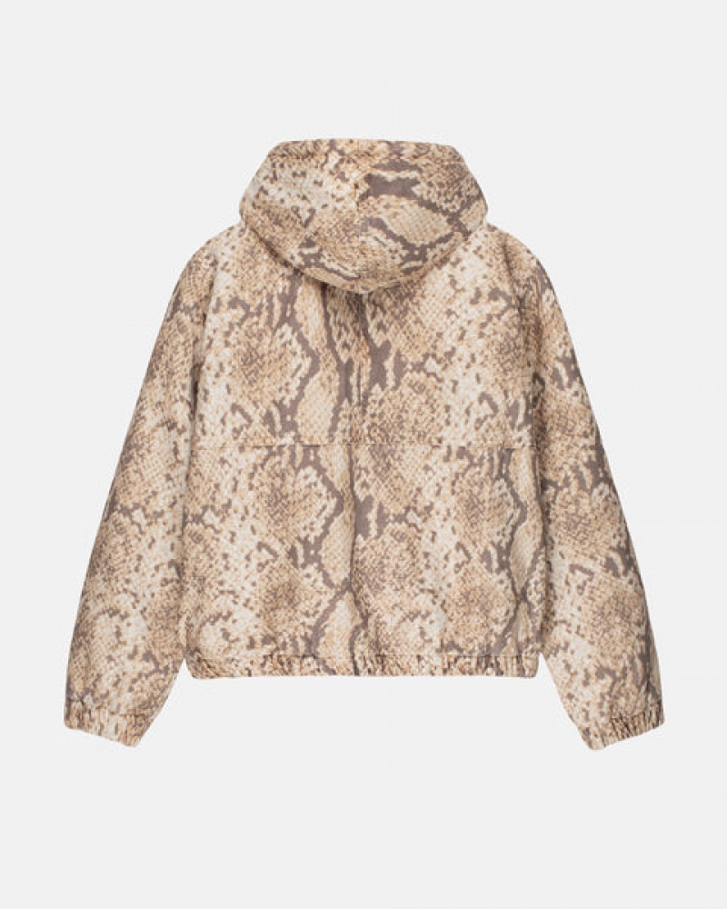 Stussy Werk Jacket Insulated Canvas Jassen Dames Slangenprint Belgium | QJP-1640