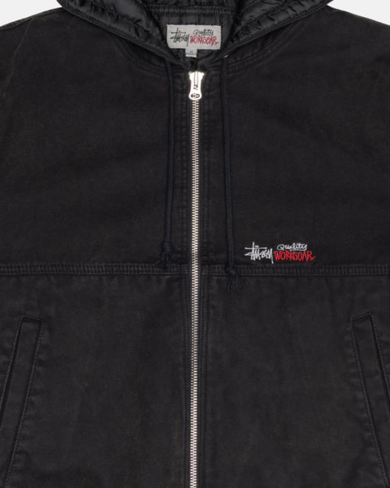 Stussy Werk Jacket Insulated Canvas Jassen Heren Zwart Belgium | LAR-0965