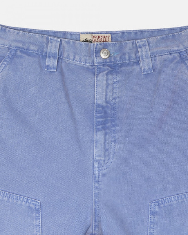 Stussy Werk Pant Canvas Broek Dames Paars Belgium | UPI-8336