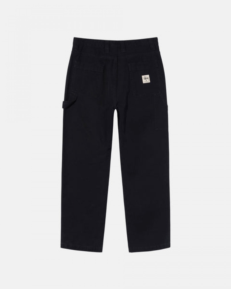 Stussy Werk Pant Canvas Broek Dames Zwart Belgium | XBP-5599