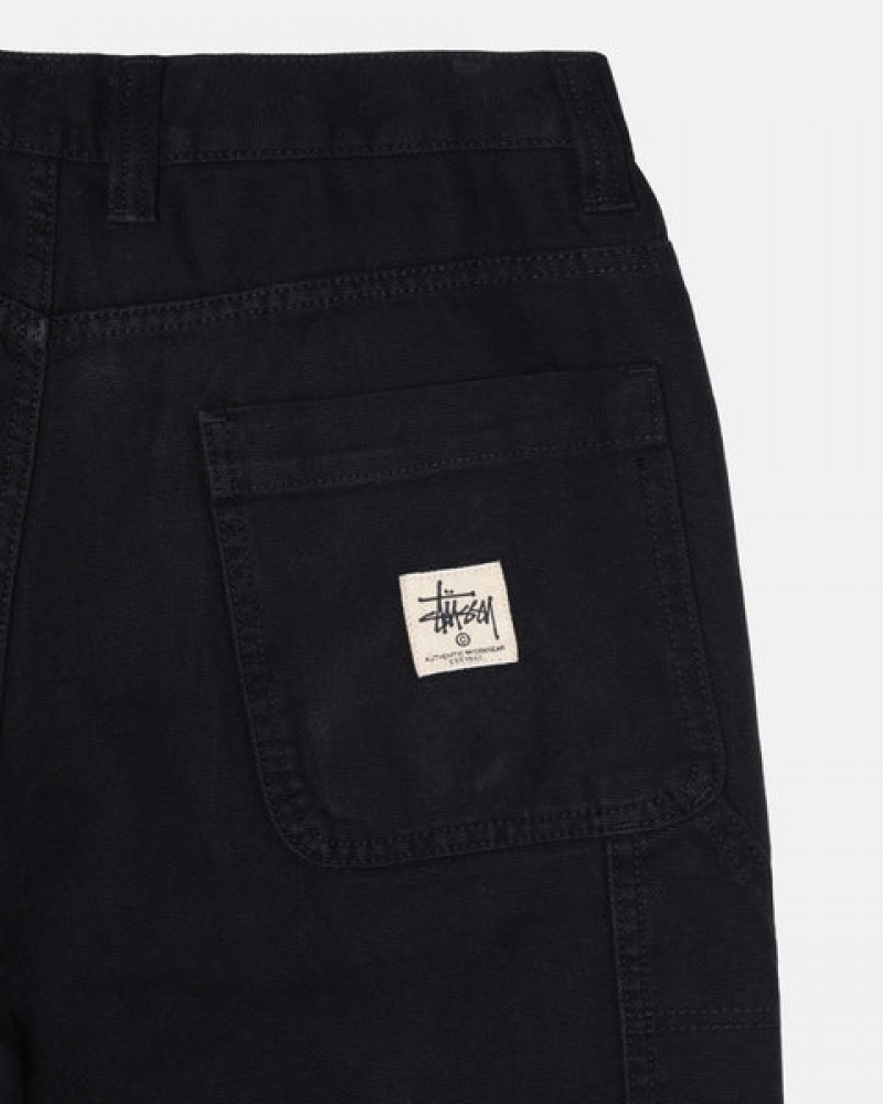 Stussy Werk Pant Canvas Broek Dames Zwart Belgium | XBP-5599