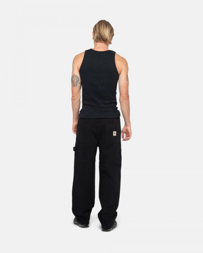 Stussy Werk Pant Canvas Broek Dames Zwart Belgium | XBP-5599