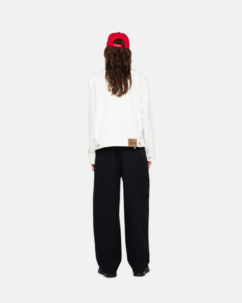 Stussy Workgear Trouser Twill Broek Dames Zwart Belgium | DUC-6326