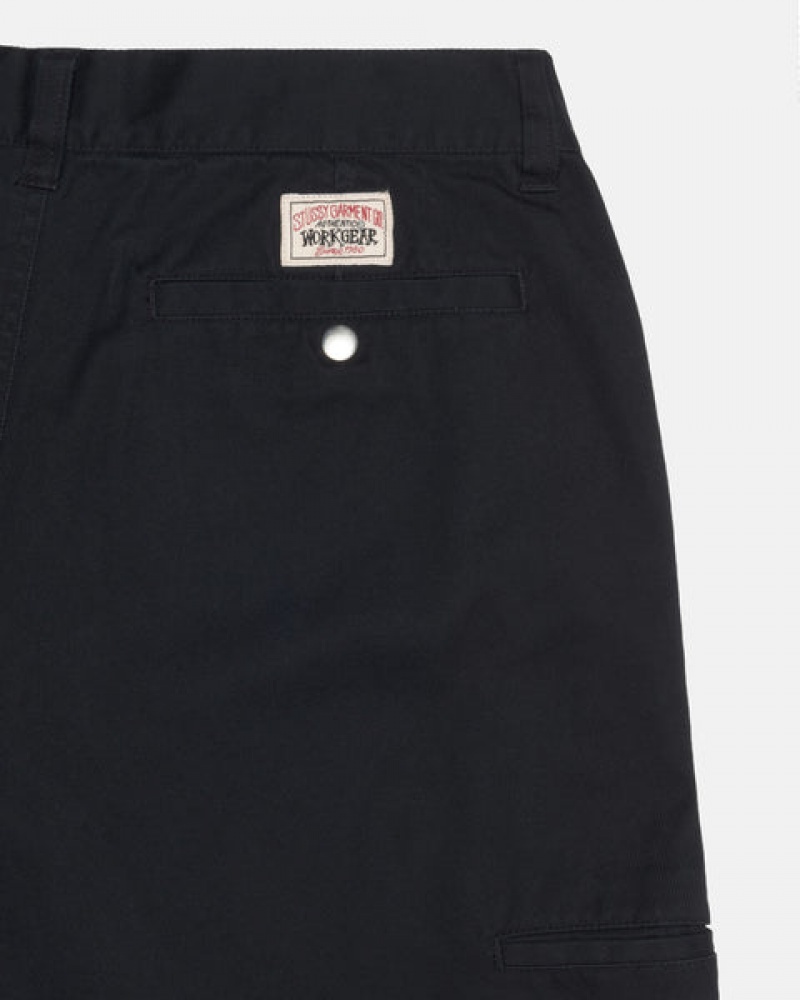 Stussy Workgear Trouser Twill Broek Dames Zwart Belgium | DUC-6326