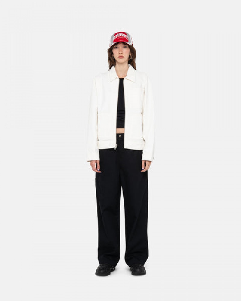 Stussy Workgear Trouser Twill Broek Dames Zwart Belgium | DUC-6326