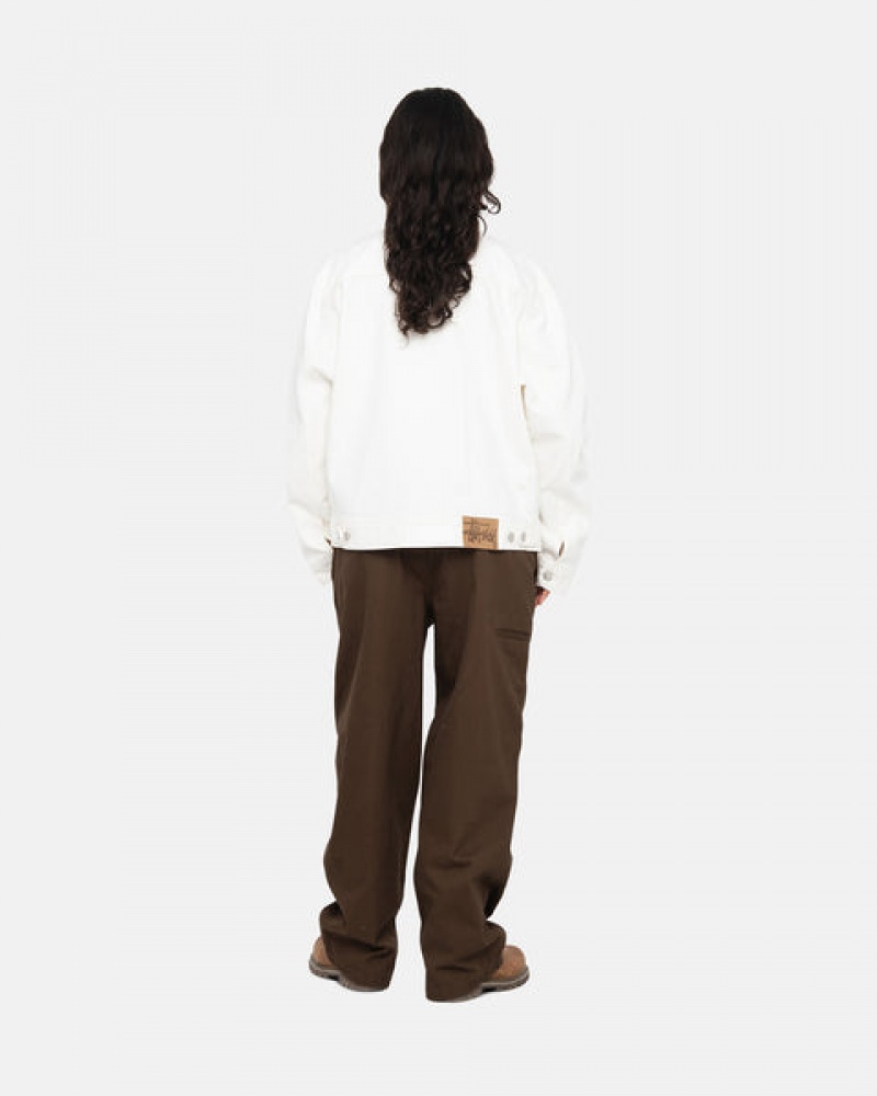 Stussy Workgear Trouser Twill Broek Dames Bruin Belgium | WMZ-3775