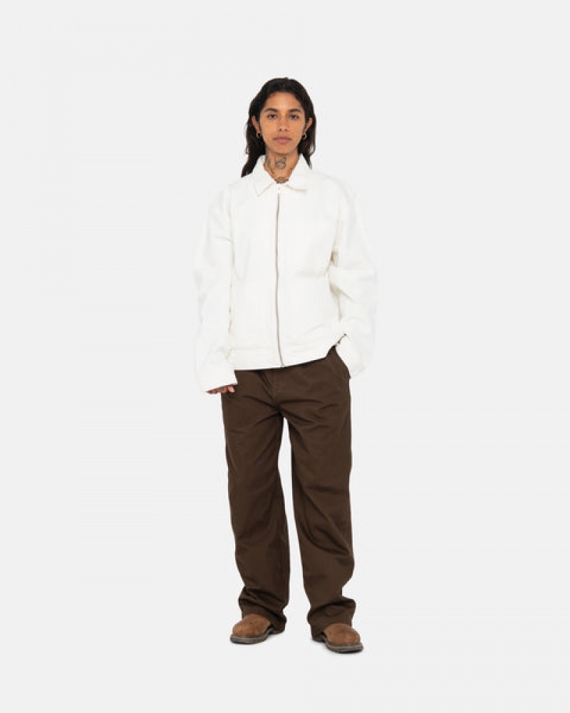 Stussy Workgear Trouser Twill Broek Dames Bruin Belgium | WMZ-3775