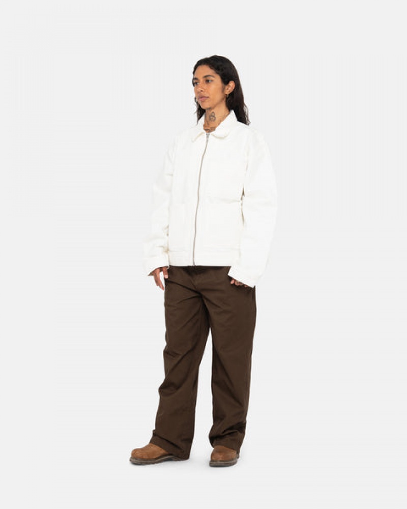 Stussy Workgear Trouser Twill Broek Dames Bruin Belgium | WMZ-3775