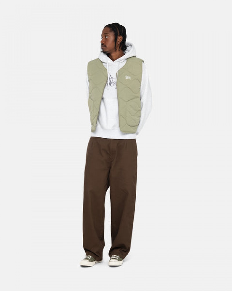 Stussy Workgear Trouser Twill Broek Heren Bruin Belgium | VDU-9325