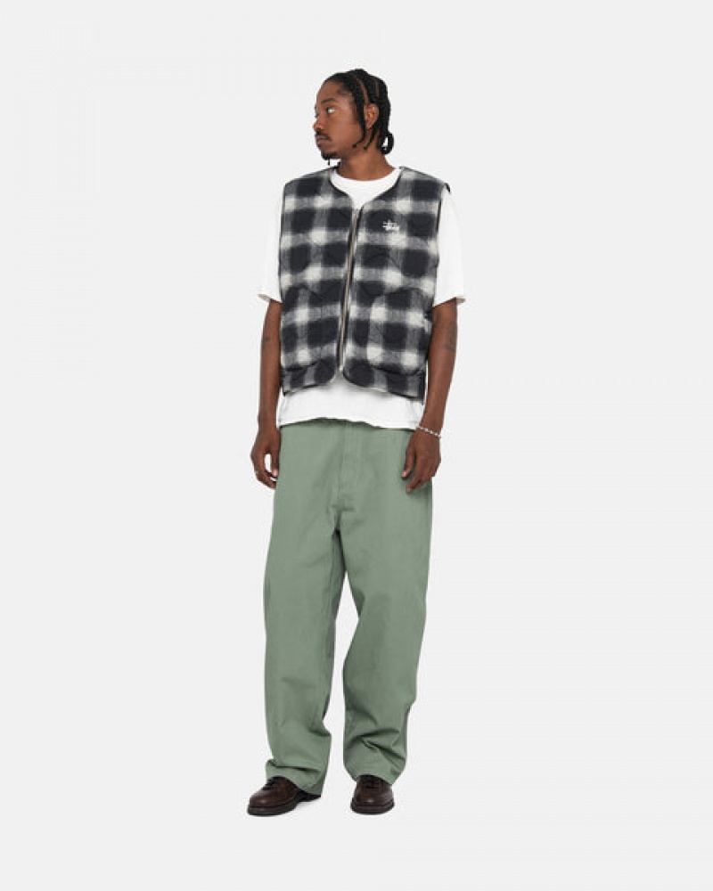 Stussy Workgear Trouser Twill Broek Heren Groen Belgium | LHE-0253